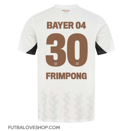 Dres Bayer Leverkusen Jeremie Frimpong #30 Preč 2024-25 Krátky Rukáv